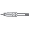 RCA MALE COMPRESSION CRIMP, RG-59, RED RING