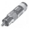 RCA MALE COMPRESSION CRIMP, RG-59, WHITE RING